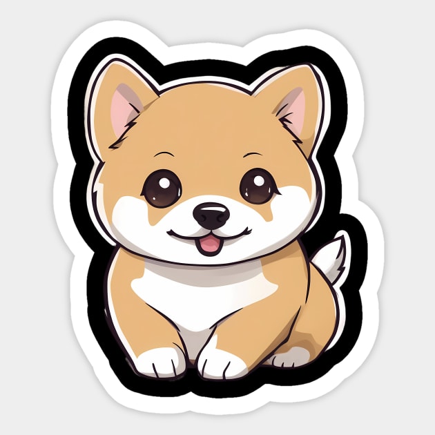 Kawaii Shiba Inu Sticker by animegirlnft